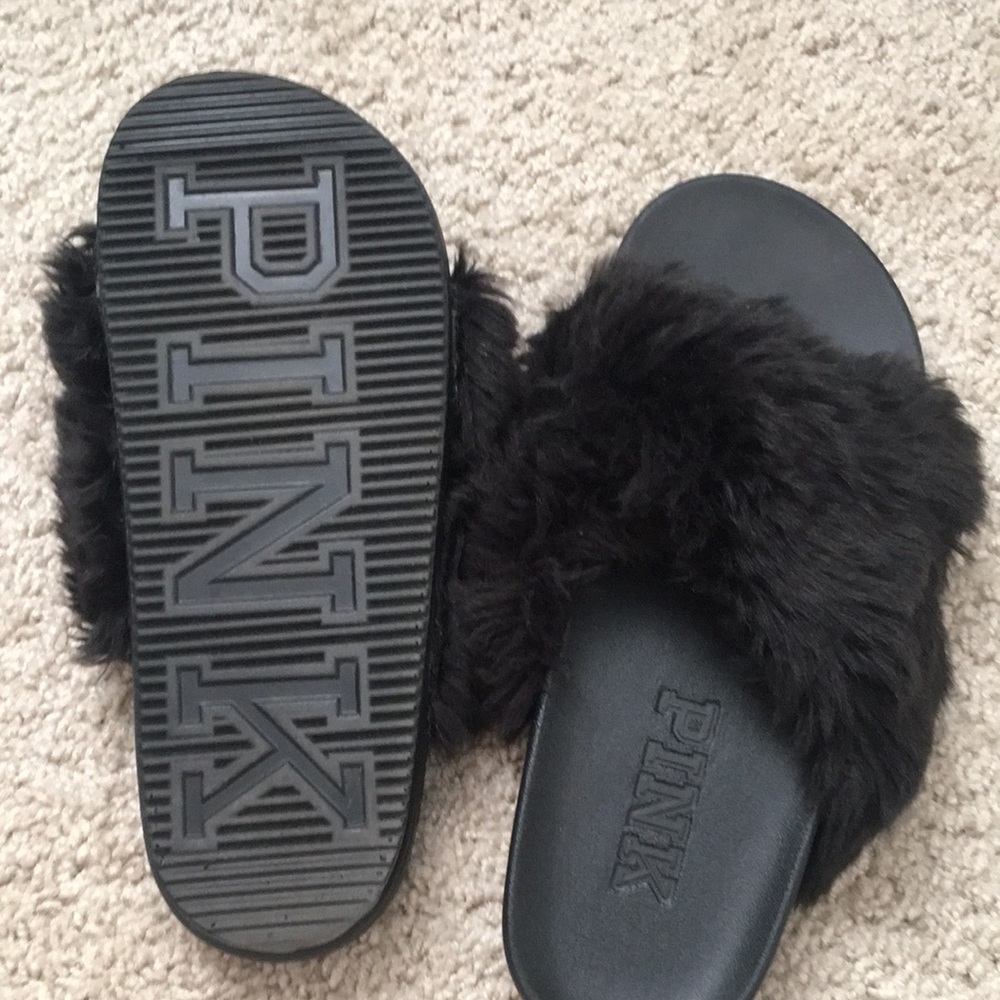 Black Pink slippers! - Picture 3 of 3